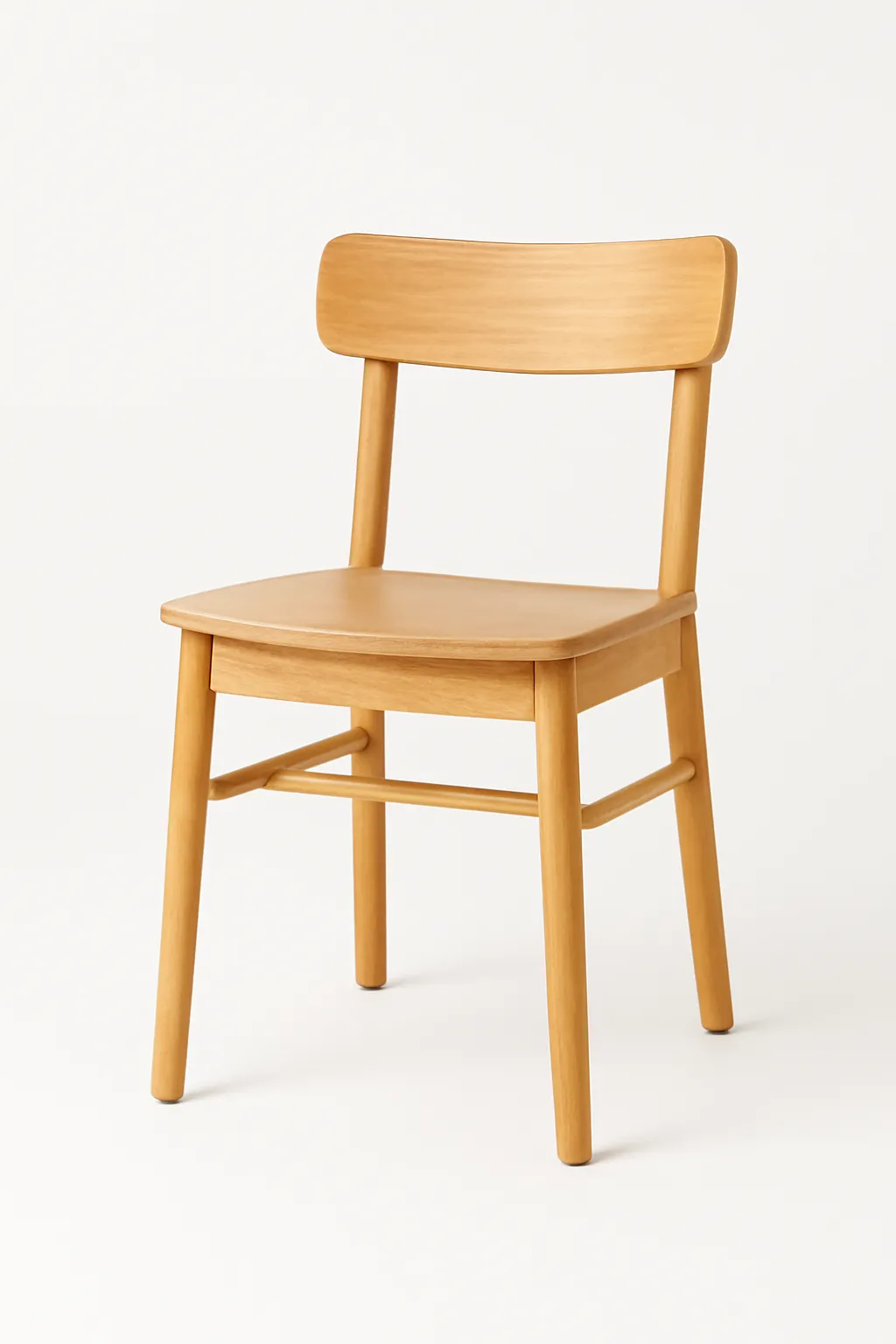 Nordic Solid Wood Dining Chair for Home and Restaurants, Backrest Chair, Simple Design Ideal for Commercial Catering, Coffee Shops, Milk Tea Bars, and Potato Chip Stores