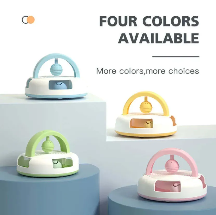 Cat Toy Ball Track with Table Tennis Ball and Catnip