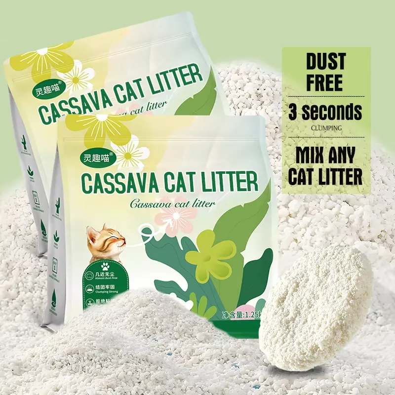 Natural Cassava Cat Litter: Eco-Friendly, Flushable, Affordable, Wholesale—with OEM & ODM Services