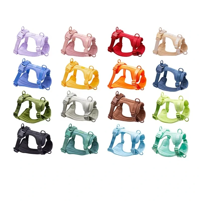 Soft Pet Dog Harness Durable Nylon Webbing Pet Harness Adjustable Pet Dog Harness