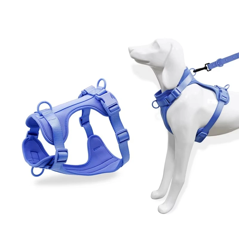 Soft Pet Dog Harness Durable Nylon Webbing Pet Harness Adjustable Pet Dog Harness