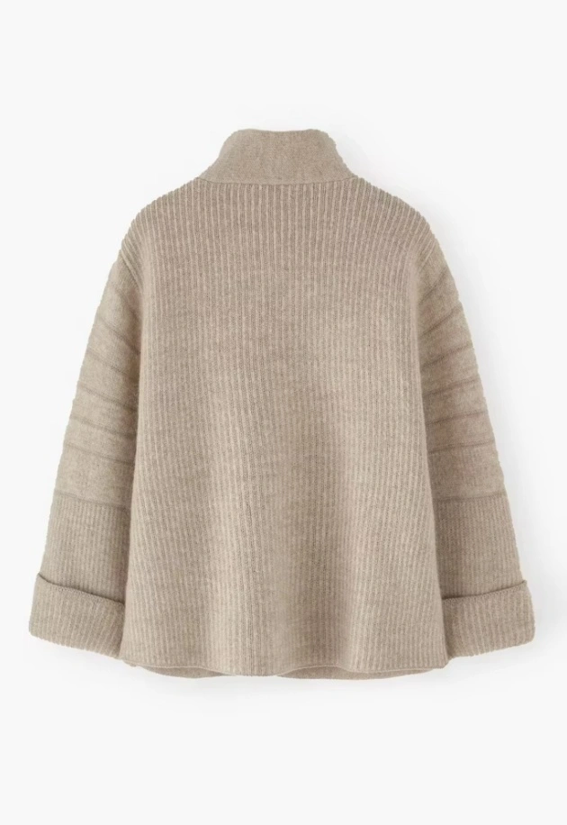 Knitted Jacket Mohair & Merino Wool Blend