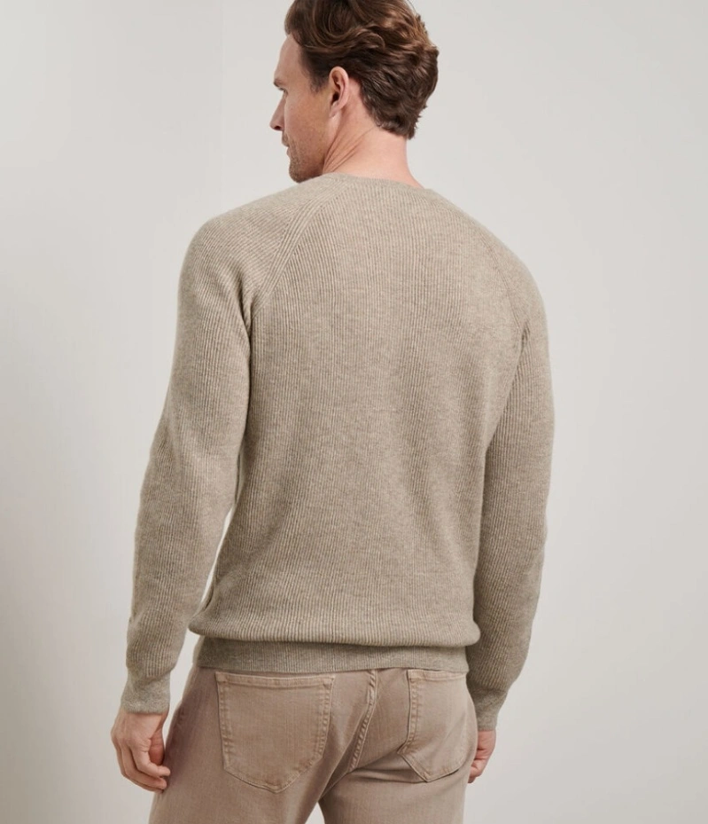 Men's Crewneck Wool Knit Sweater Jumper Male Pullover