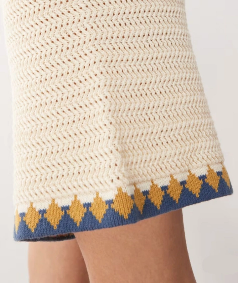 Unisex Crochet Mesh Set Shorts Knitted Cardigan Knitwear Suit