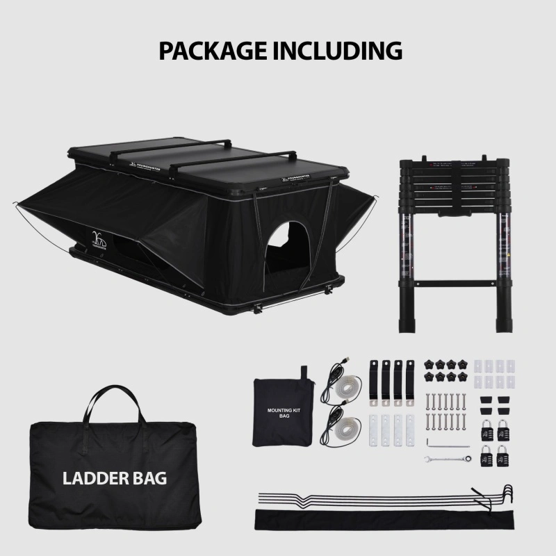 Camping 4WD SUV Pop-up Straight Aluminium Hard Shell Roof Top Tent