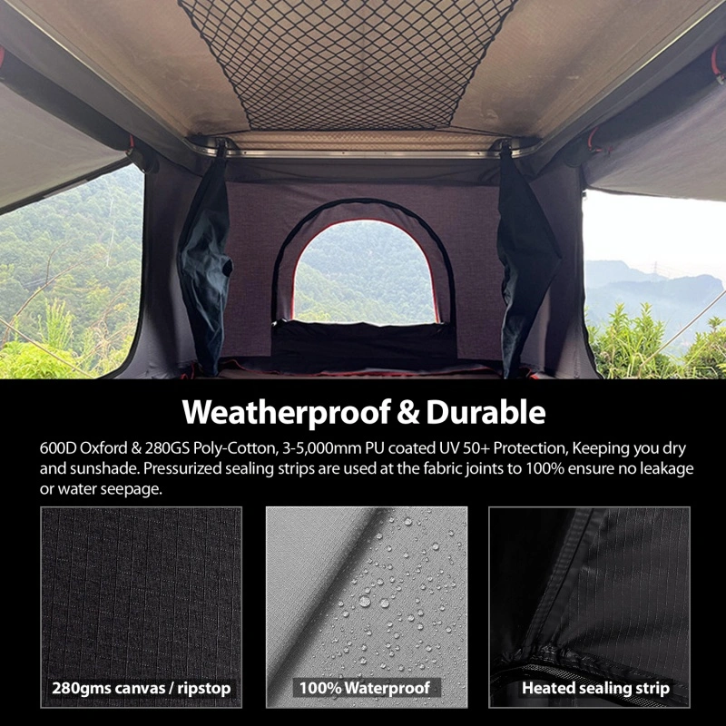 Truck Top Sleeping Box Pop-Up Hard Shell Dual Expandable Car Rooftop Tent