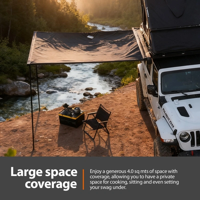 2m 4WD Overland Aluminum Case Car Side Retractable Awning