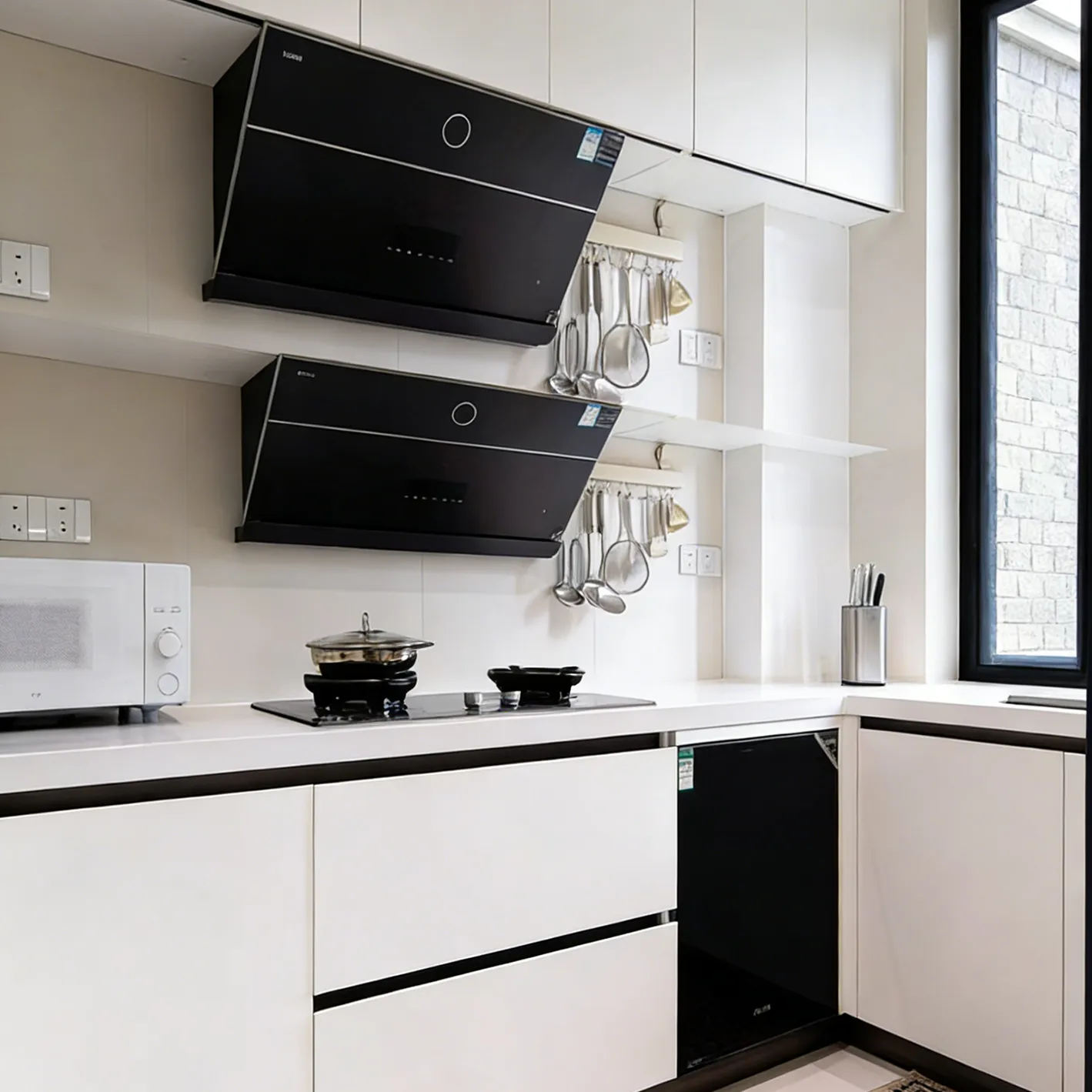 Minimalist Luxury Lateral Living丨Custom Black-White Minimalist Furniture for Quality Life