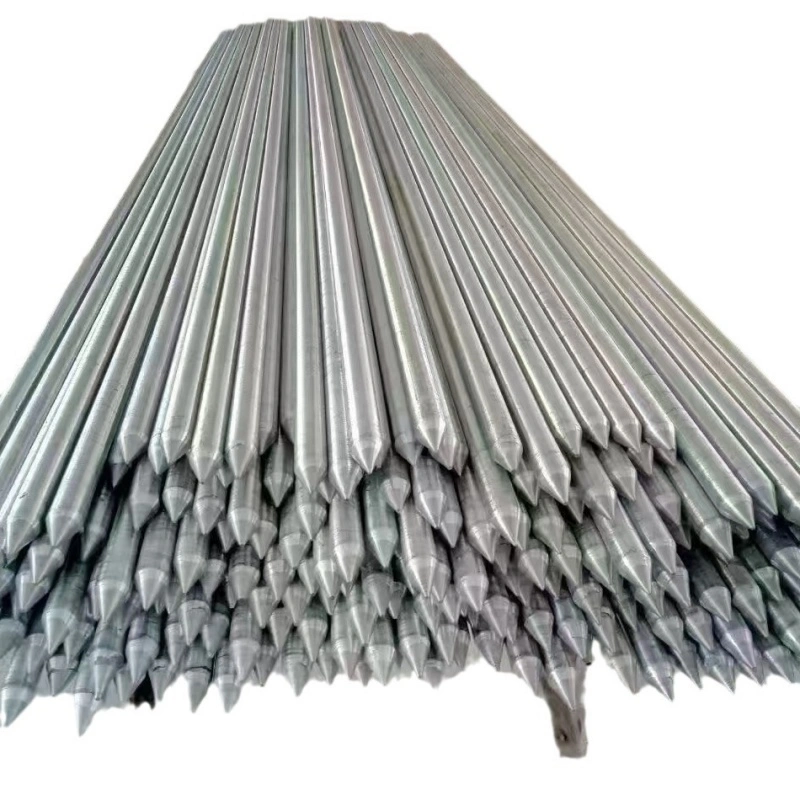 5/8" 3/4" Ground Electrode Zinc Clad Steel Ground Rods Earthing Rod