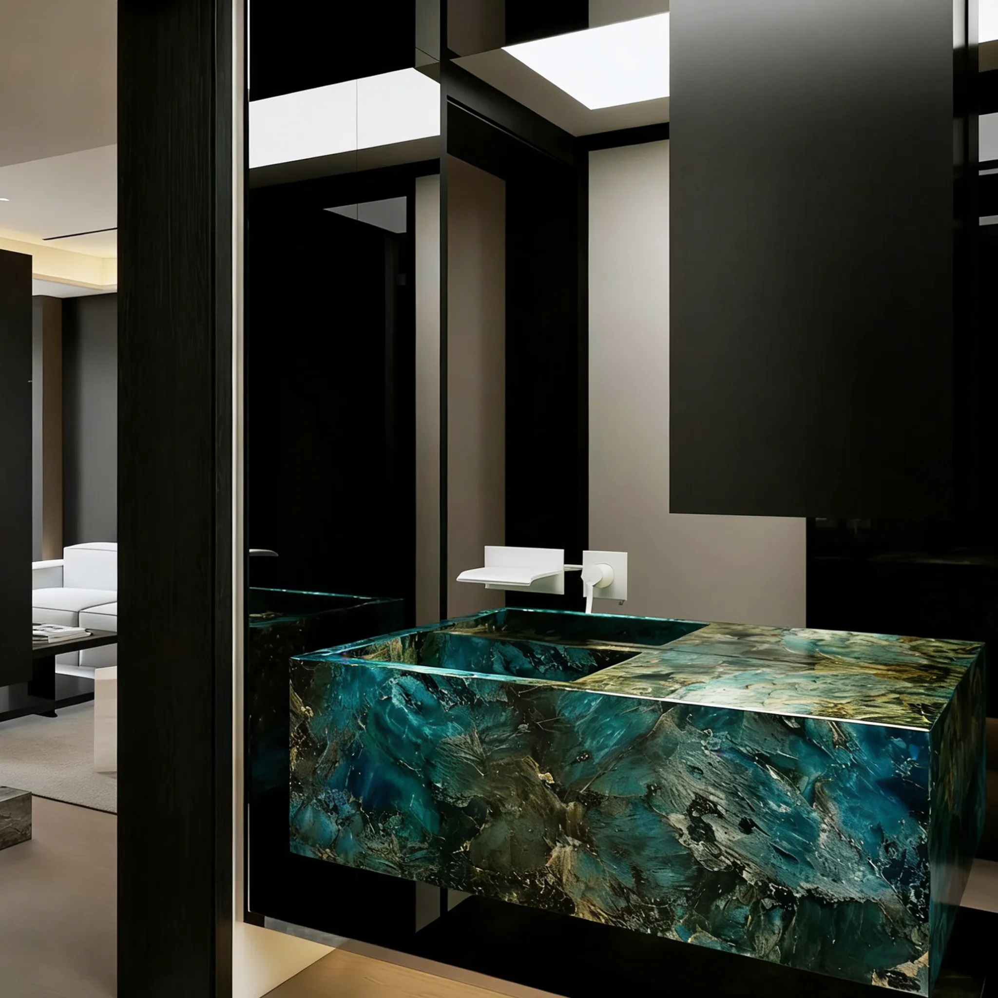 Italian Sleek Dark Interiors丨Integrated Modern Luxury
