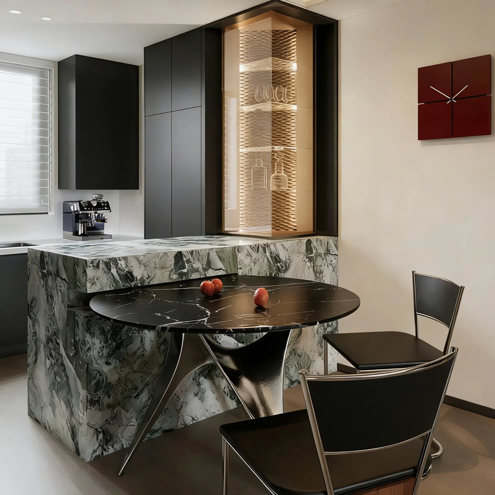 Italian Sleek Dark Interiors丨Integrated Modern Luxury