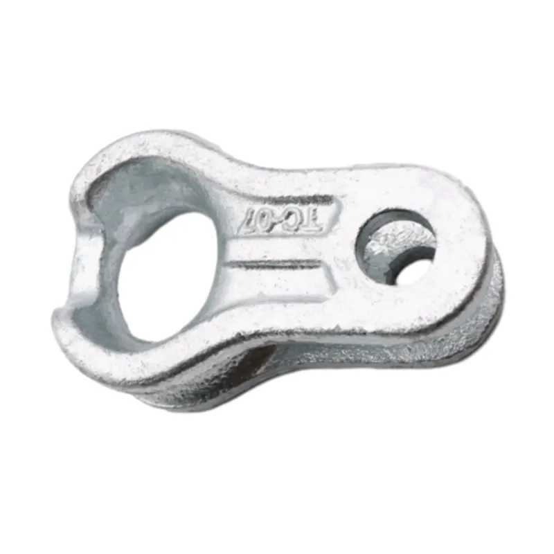 Hot Dip Galvanized TC Type Thimble Clevis | 50KN/70KN/120KN Steel Cable Socket for Power Lines