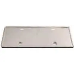 Placa frontal de licença cromada