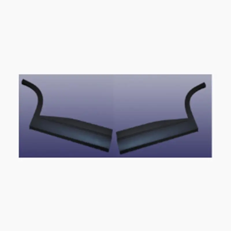 Secção traseira do conjunto de revestimento da porta (preto).