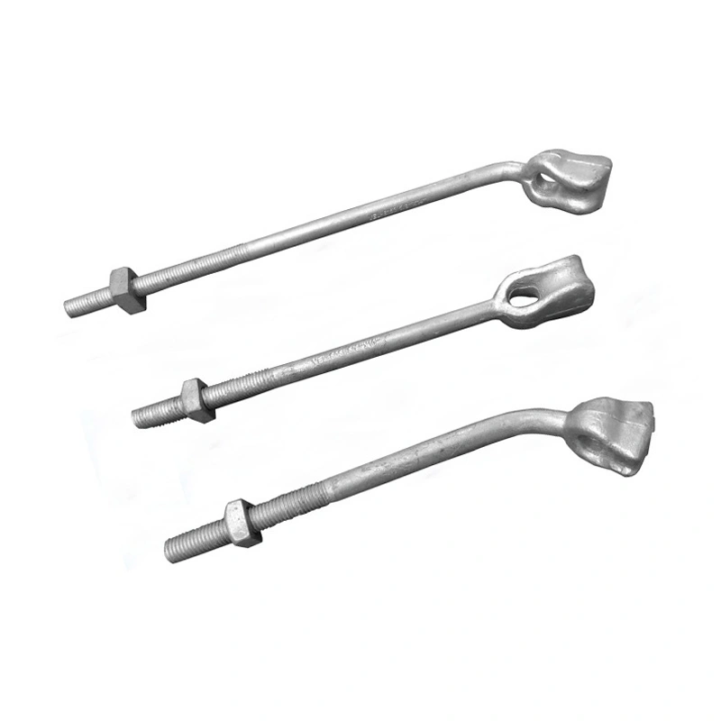 Steel Angle Type Anchor Rod Thimble Eye Bolt Hex