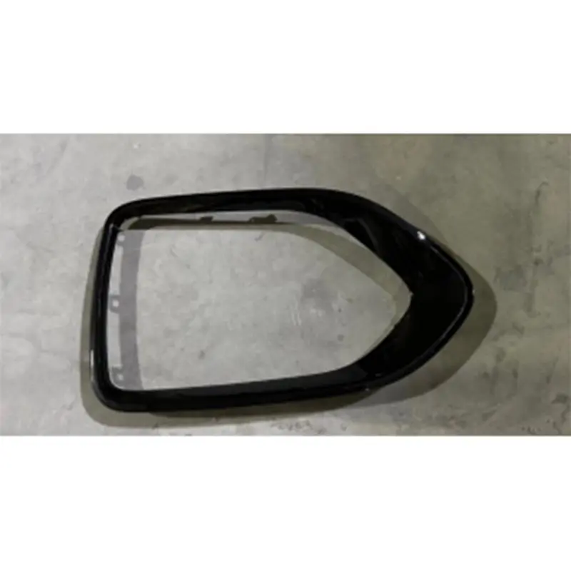 Moldura de farol de neblina preto brilhante