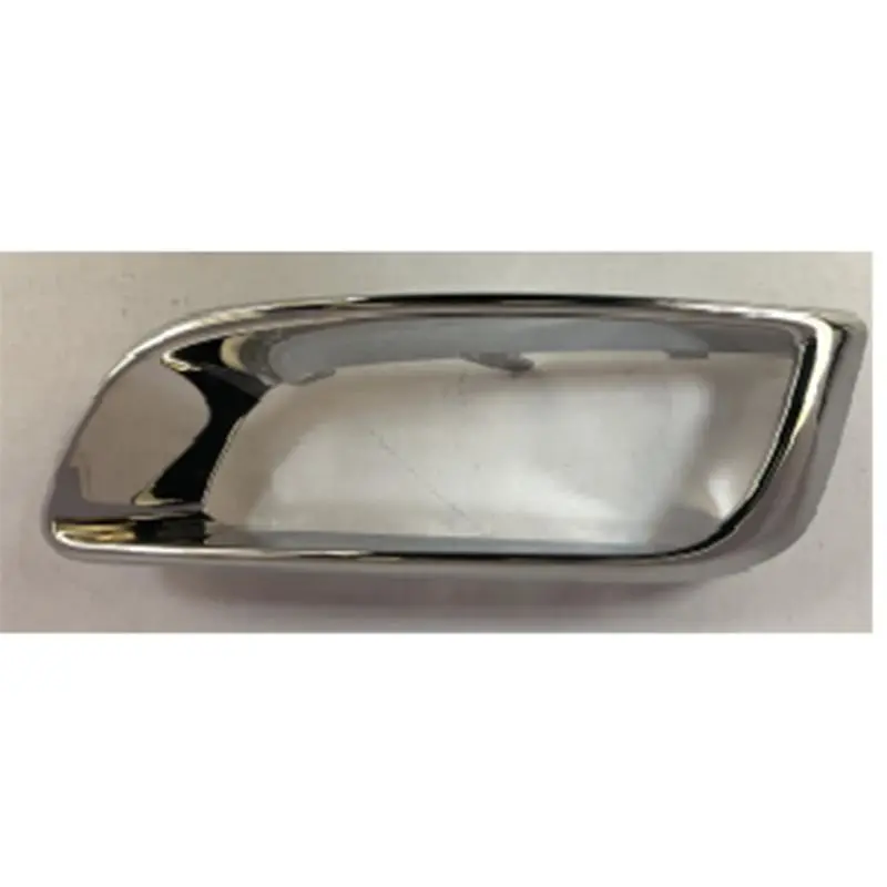 Bisel da lanterna de neblina cromado/preto brilhante