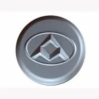 Capa de Aparência da Roda Montada (Prata/Preto)