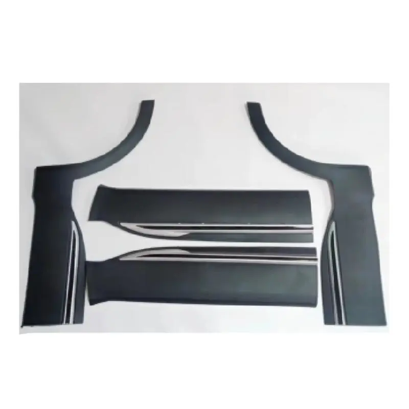 Painel de acabamento da frente da porta (prateado + preto).