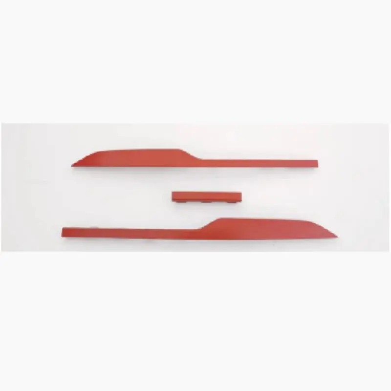 Aparador de para-choques dianteiro vermelho (esquerdo, centro, direito).