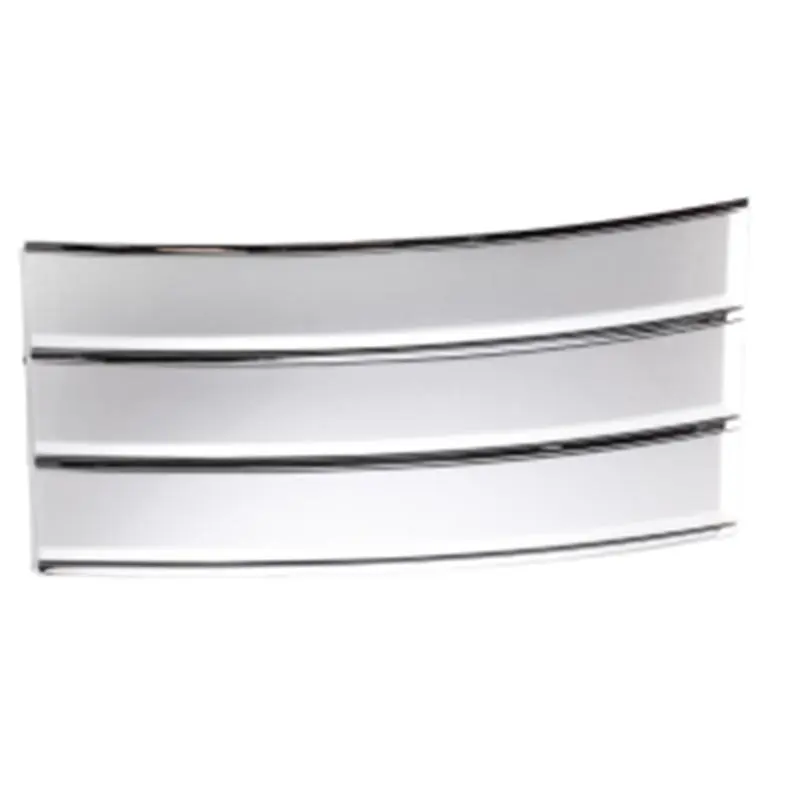 Moldura da porta frontal L/R prateada com tira