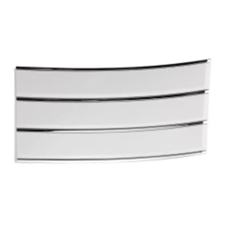 Moldura da porta principal branca com faixa