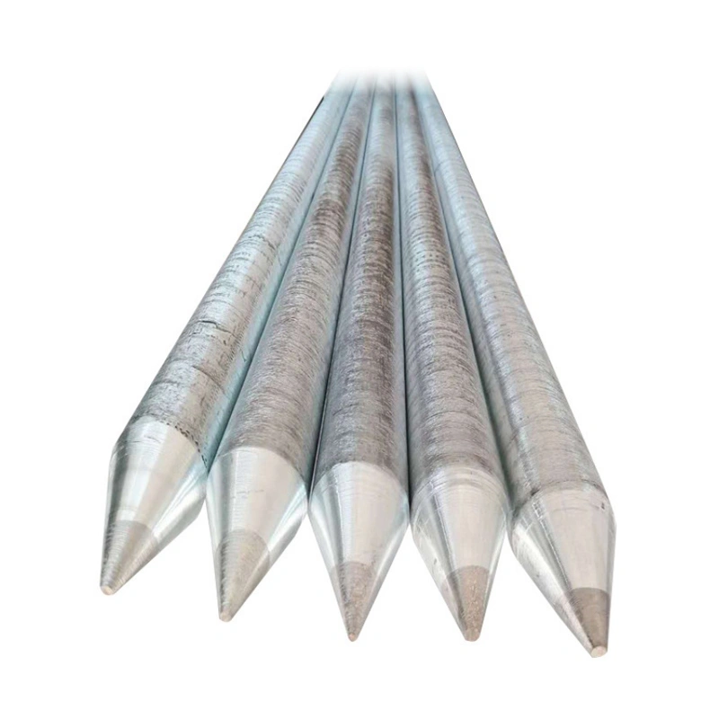 5/8" 3/4" Ground Electrode Zinc Clad Steel Ground Rods Earthing Rod