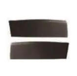 Moldura da porta traseira (preta)