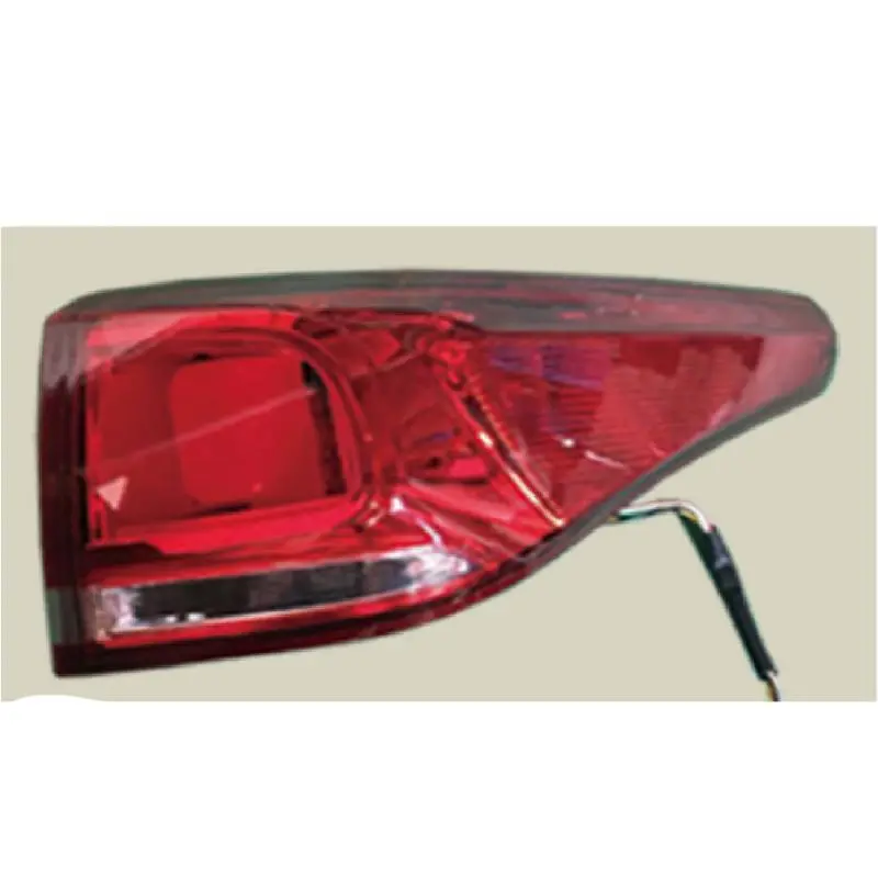 Luz com curva traseira.