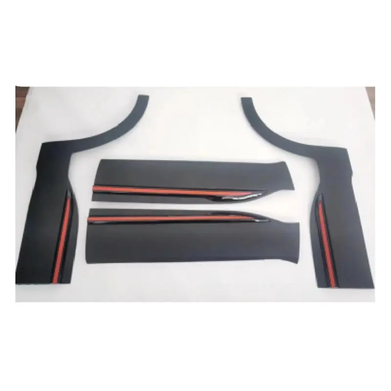 Painel de revestimento da frente da porta (preto+vermelho)