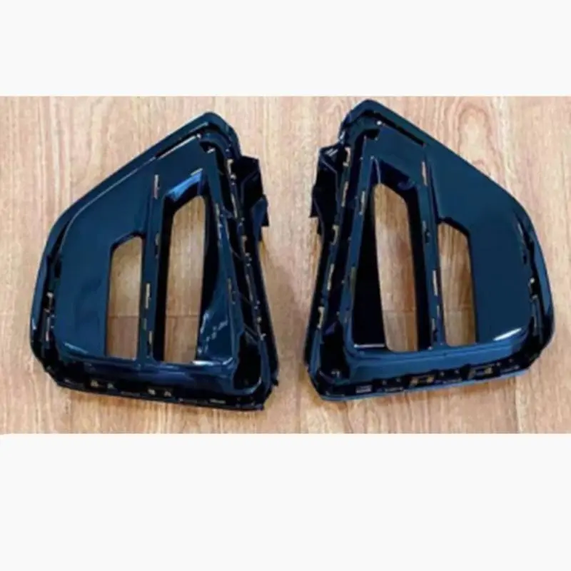 Moldura de luz de neblina preta de alto brilho.