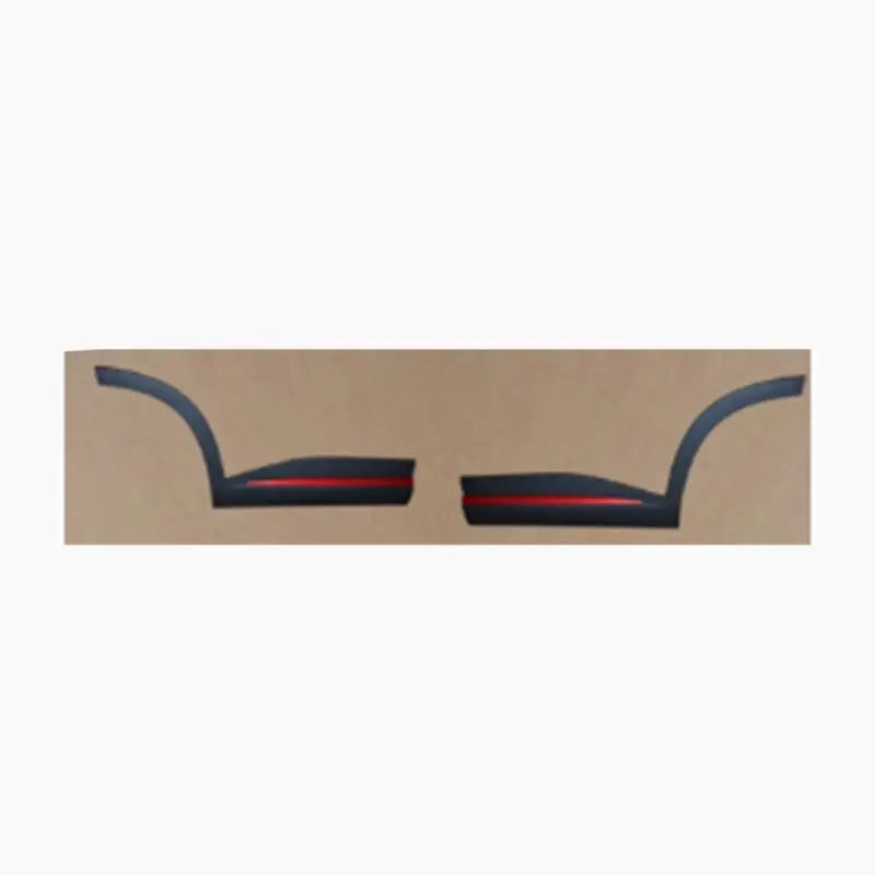 Montagem traseira dos painéis de revestimento da porta (textura de couro + Vermelho Bloodstone).