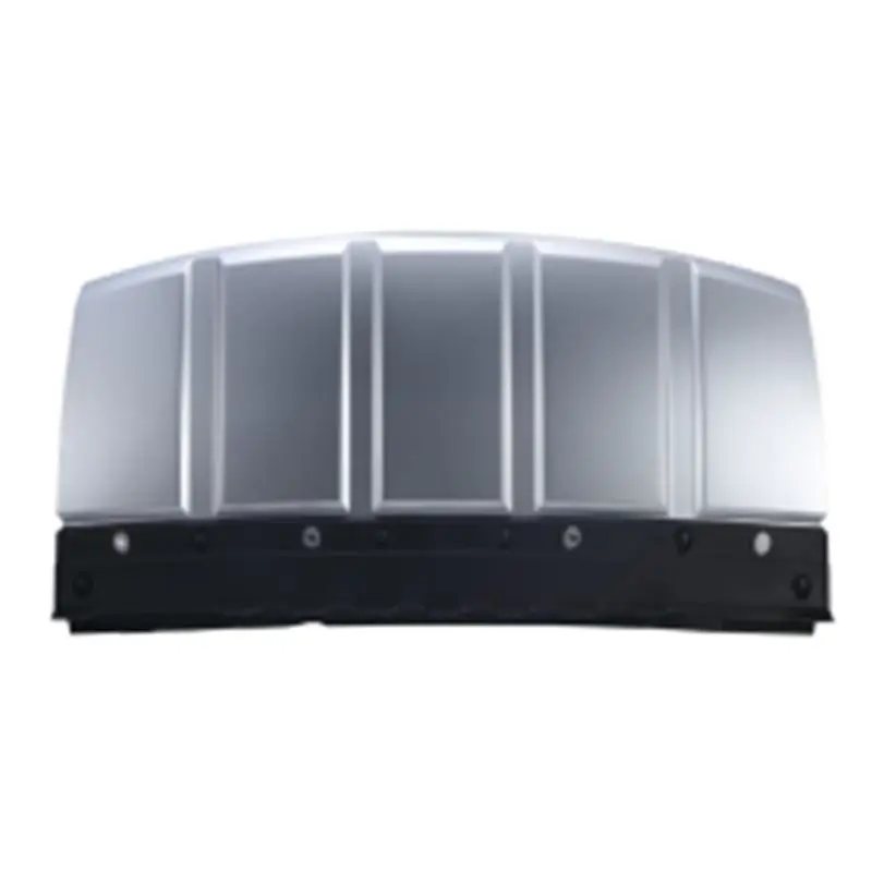 Cobertura Inferior do Para-choque Frontal Prateado Brilhante