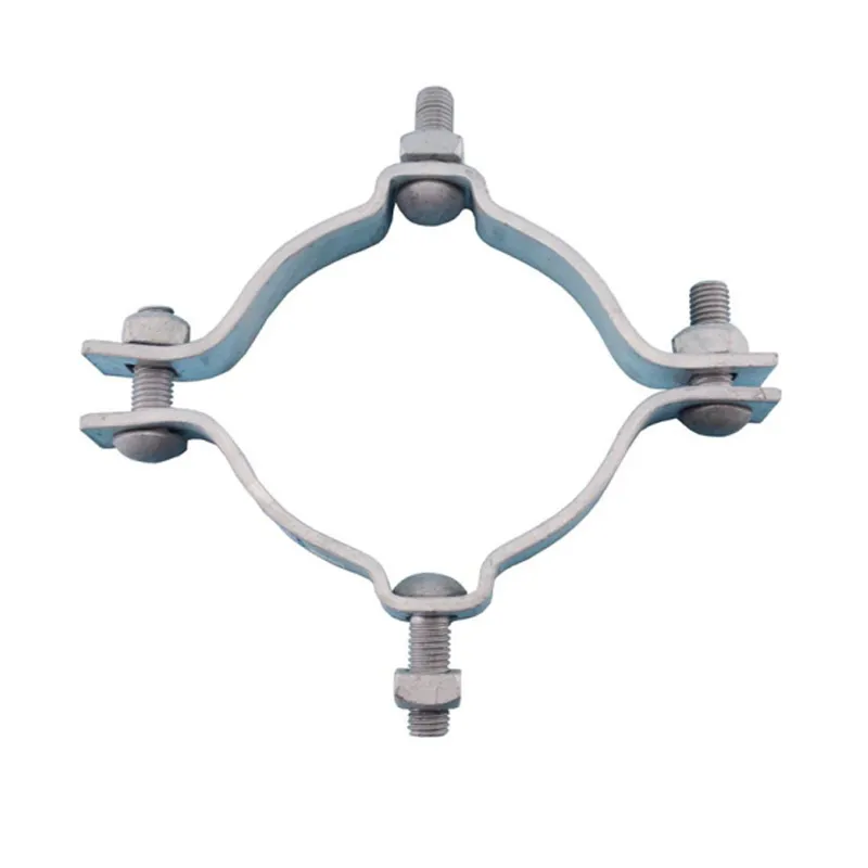 Adjustable Galvanized Steel Utility Pole Band Clamp | Electric Power Mounting Fastening Solution