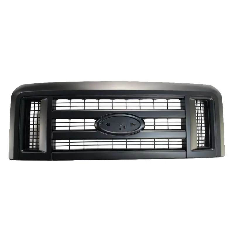 grade frontal com grade de malha preta