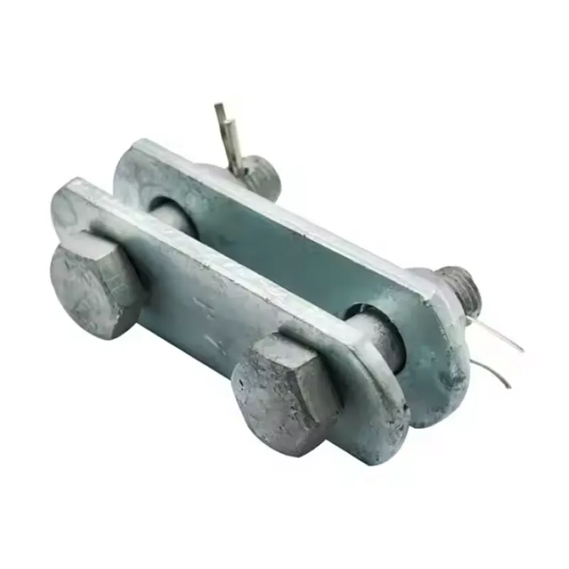 P-Type Double Strap Parallel Twin Clevis | Hot-DIP Galvanized Steel & Aluminum Alloy Power Cable Hardware