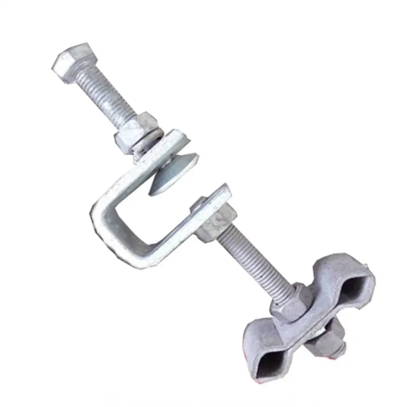 OPGW ADSS Fiber Optic Cable Metal Down Lead Clamp for Tower and Pole