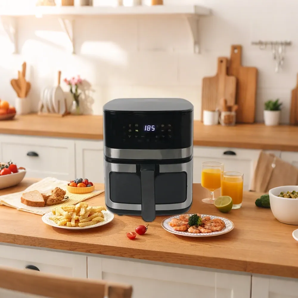 Смарт-воздушная фритюрница с видимым окном объёмом 5 л