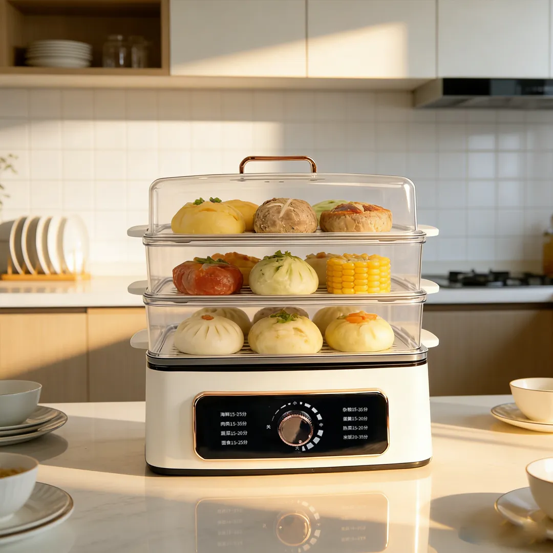 Cucina e Vaporiera Meccanica Multifunzione a 3 Livelli