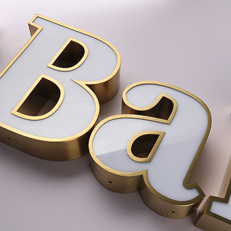 Premium Stainless Steel LED Signage for Modern Business Branding