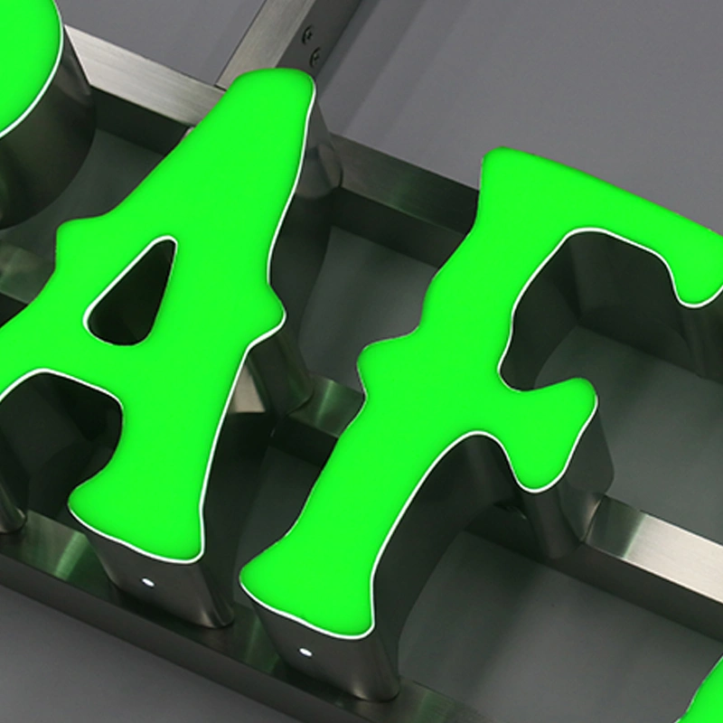 Custom 3D Trimless Channel Letters For Outdoor Hanging