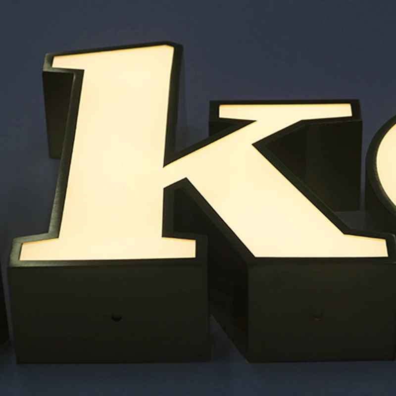 Premium Brushed Gold Stainless Steel Channel Letters | Front-Lit Custom Signage