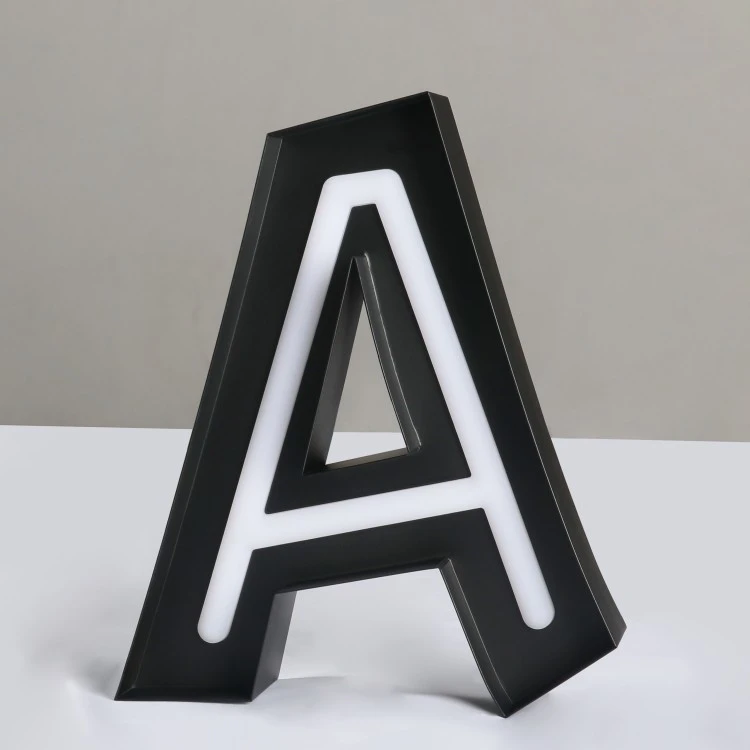 Premium Brushed Gold Stainless Steel Open Face Channel Letters