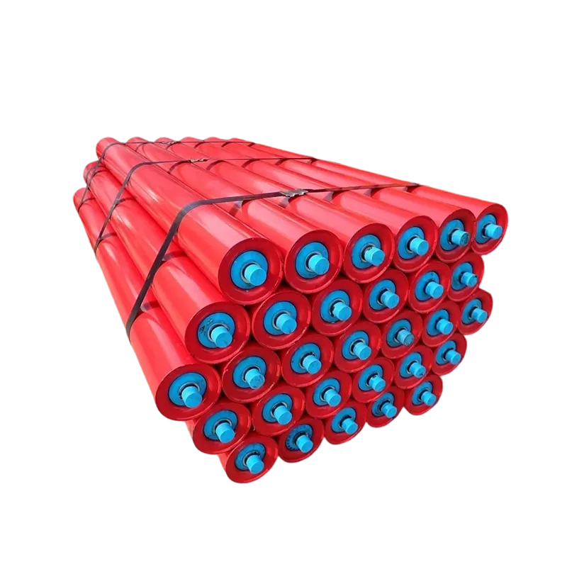 ลูกกลิ้งรองขนานสตีล ลูกกลิ้งบนคอนเวย์เตอร์แผ่นโลหะ