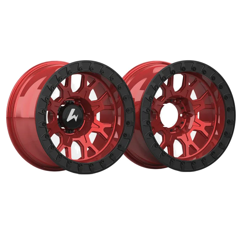 Newly forged 17-inch aluminum alloy 6*139.7 off-road wheel rim with mesh design, suitable for beadlock vehicles - Lifetime warranty