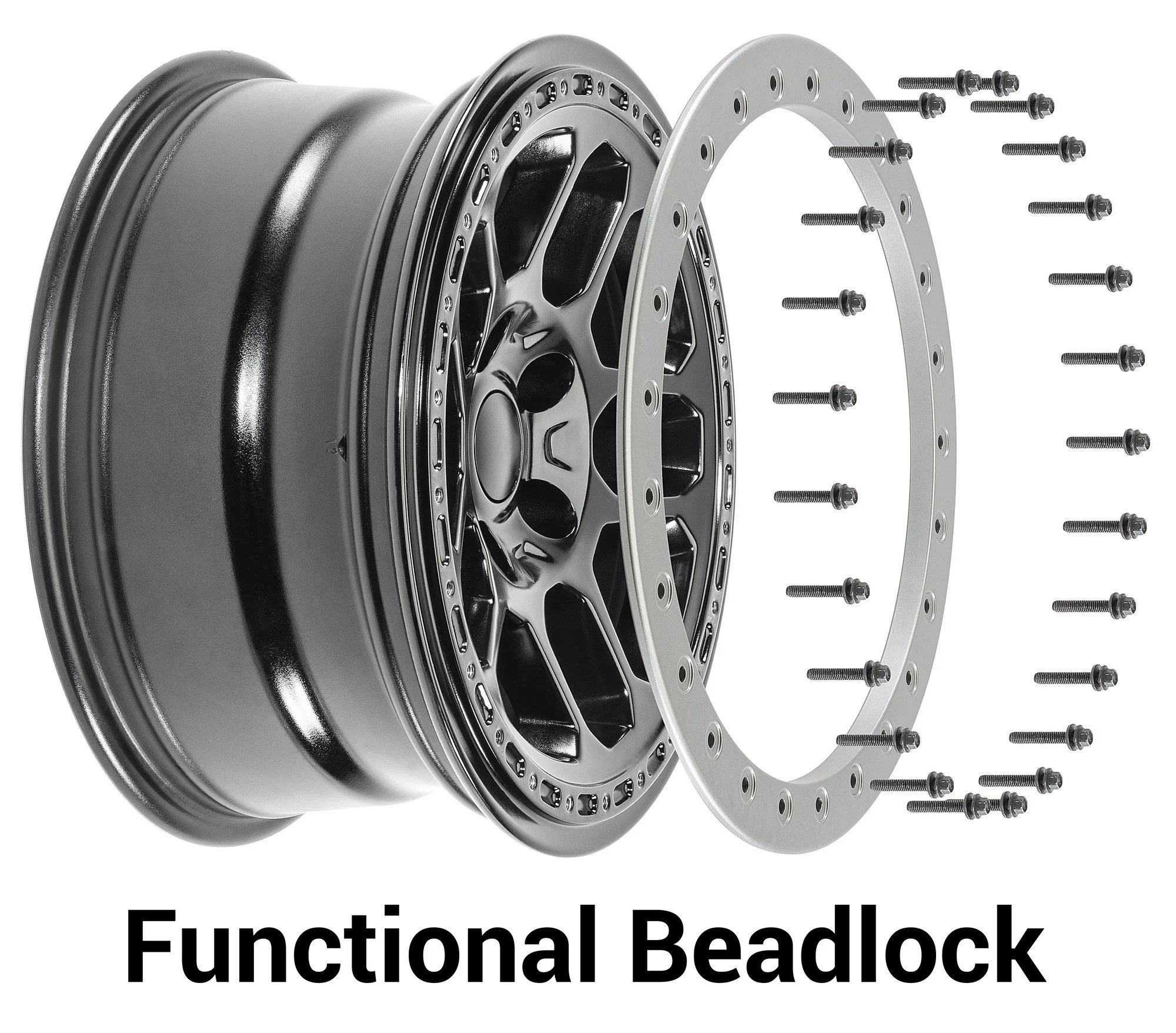 17x8.0 4x4 Alloy Wheels Off-Road Wheels with BeadLock Function