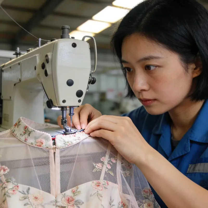 Du design à la production en série : solutions de fabrication de robes sur mesure