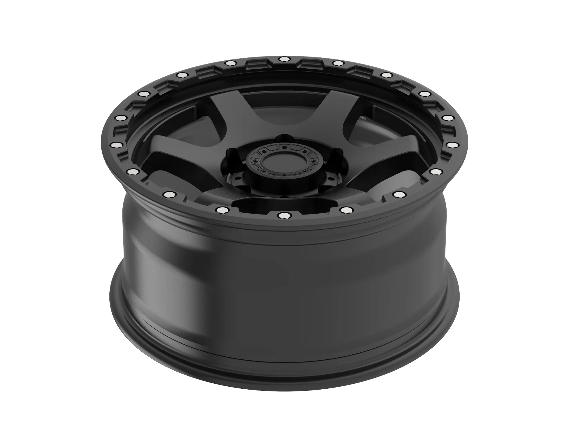New Whillman High-Quality Full Satin Black 5x150 Off-Road Truck Wheels 17-18 Inches Alloy 4x4 Beadlock Off-Road Multi-Spoke
