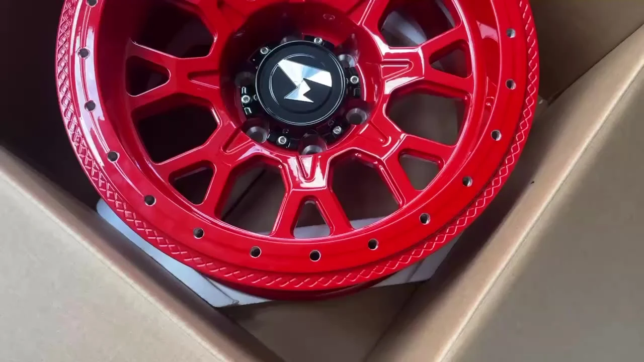 Newly forged 17-inch aluminum alloy 6*139.7 off-road wheel rim with mesh design, suitable for beadlock vehicles - Lifetime warranty