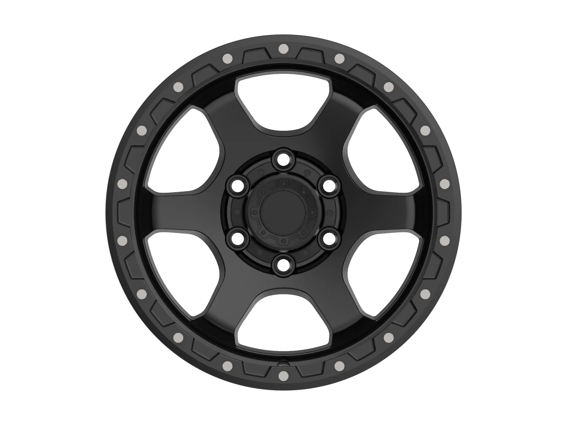 New Whillman High-Quality Full Satin Black 5x150 Off-Road Truck Wheels 17-18 Inches Alloy 4x4 Beadlock Off-Road Multi-Spoke